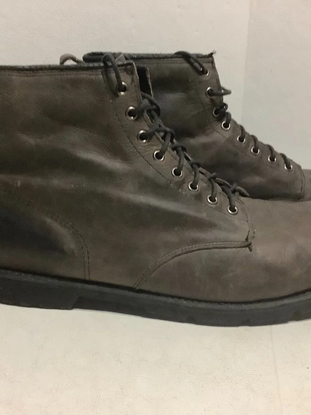The Brookland Boot Co Roughlands Boots Leather Brown Gumlite Soles Size 11 USA